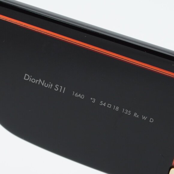 Dior DIORNUIT S1I 16A0 Sunglasses Black Square Frame, Smoke Lenses main image 12